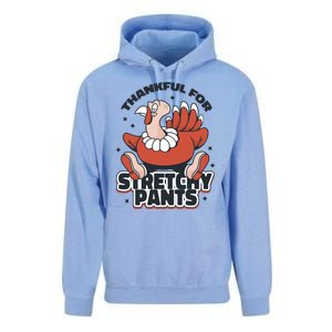 Thankful For Stretchy Pants Funny Turkey Unisex Surf Hoodie