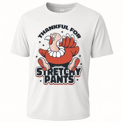 Thankful For Stretchy Pants Funny Turkey Performance Shirt