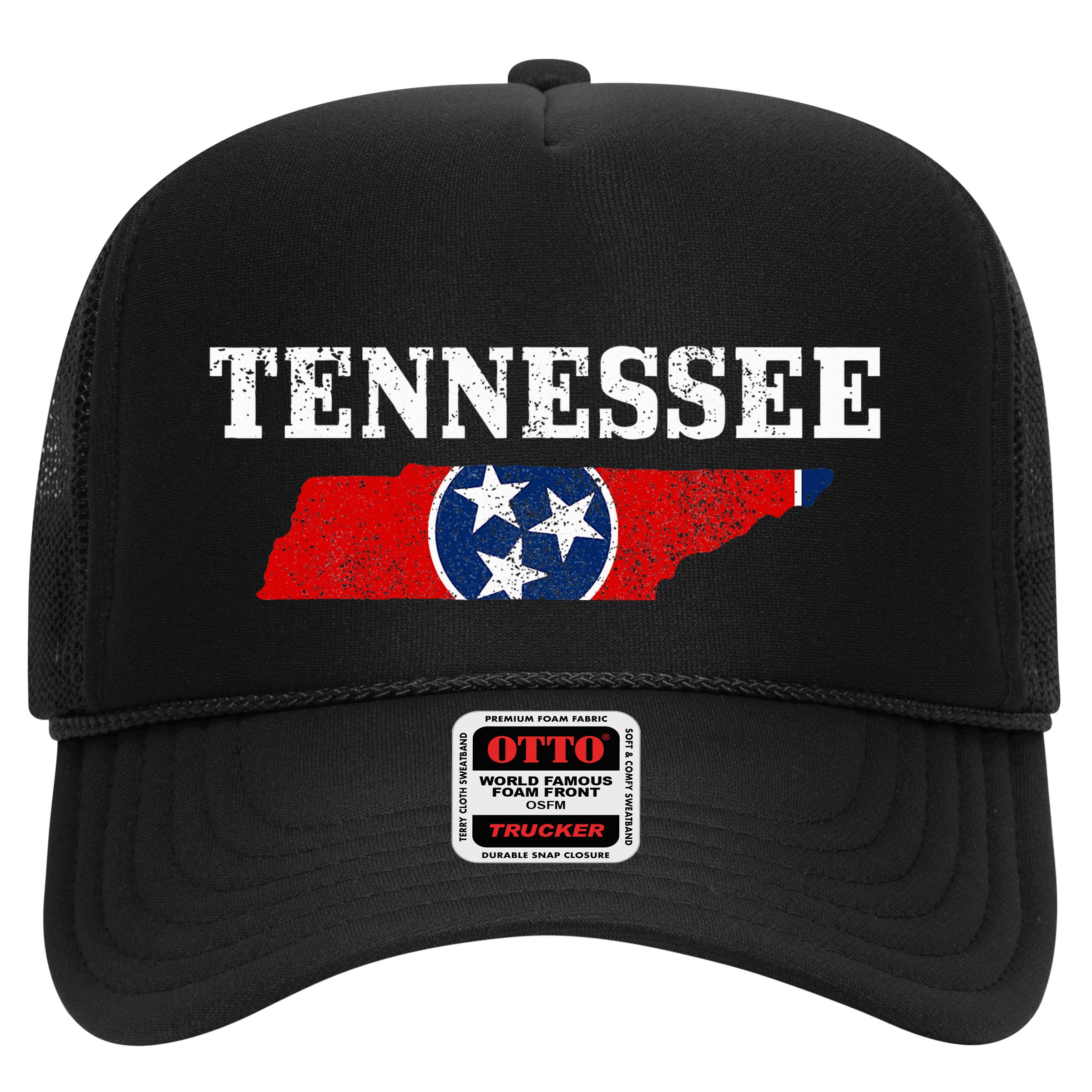 Tennessee Flag State Map Pride Vintage Nashville Tn Hat