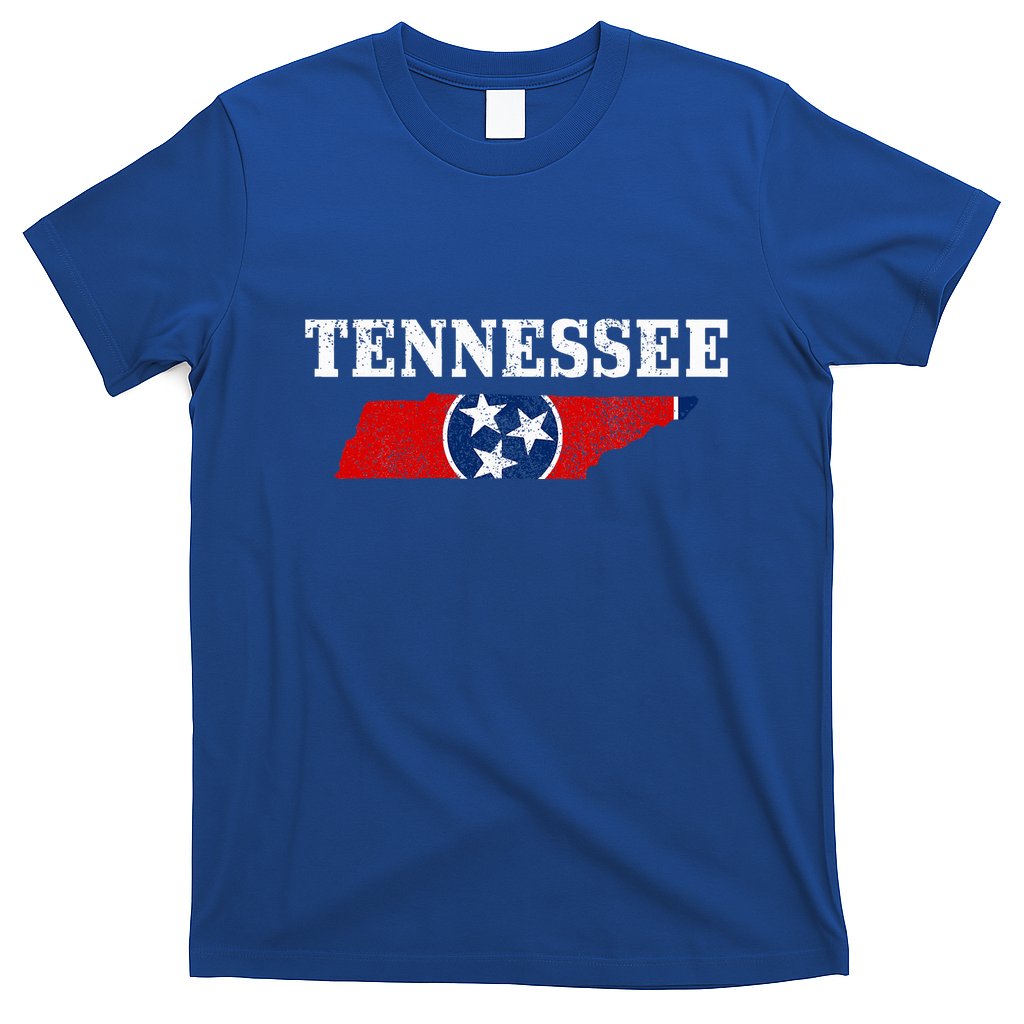 Tennessee Flag State Map Pride Vintage Nashville Tn T-Shirt