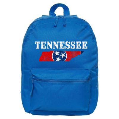 Tennessee Flag State Map Pride Vintage Nashville Tn 16 in Basic Backpack