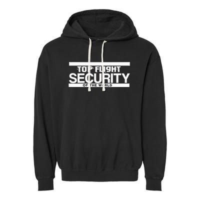 Top Flight Security Funny Friday Garment-Dyed Fleece Hoodie