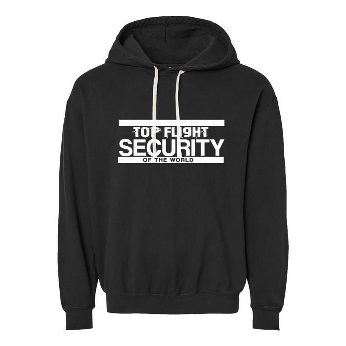Top Flight Security Funny Friday Garment-Dyed Fleece Hoodie