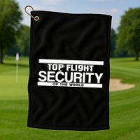 Top Flight Security Funny Friday Golf Towel
