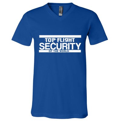 Top Flight Security Funny Friday V-Neck T-Shirt