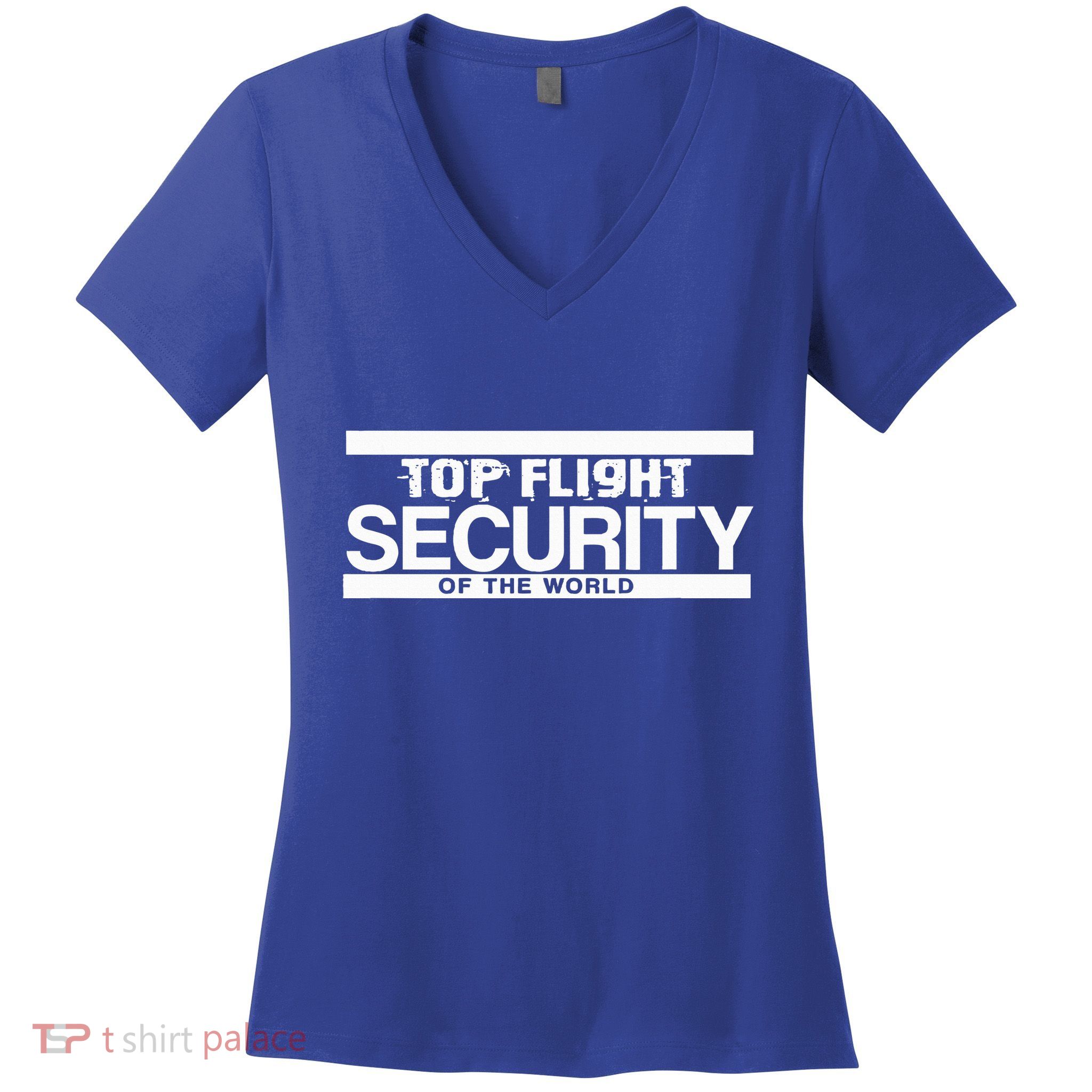 Top Flight Security Funny Friday Women's V-Neck T-Shirt
