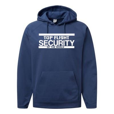 Top Flight Security Funny Friday Performance Fleece Hoodie