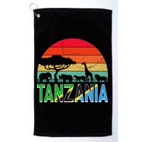 Tanzania Flag Serengeti Safari Africa Tanzanian Retro Golf Towel