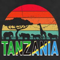 Tanzania Flag Serengeti Safari Africa Tanzanian Retro Golf Towel