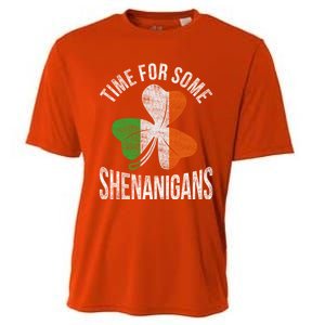 Time For Some Shenanigans Ireland Gift Cooling Performance Crew T-Shirt