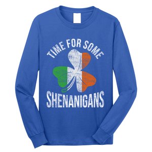 Time For Some Shenanigans Ireland Gift Long Sleeve Shirt