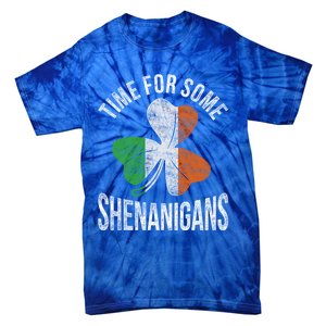 Time For Some Shenanigans Ireland Gift Tie-Dye T-Shirt