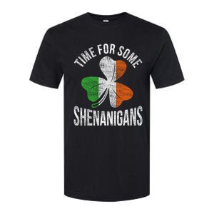 Time For Some Shenanigans Ireland Gift Softstyle CVC T-Shirt