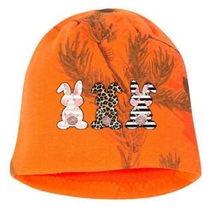 Three Floral Stylish Bunnies Kati - Camo Knit Beanie