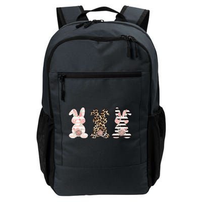 Three Floral Stylish Bunnies Daily Commute Backpack