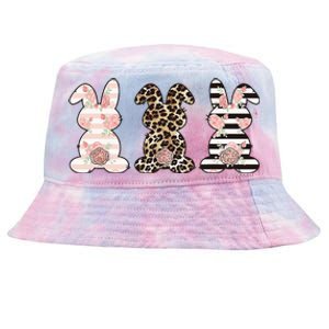 Three Floral Stylish Bunnies Tie-Dyed Bucket Hat