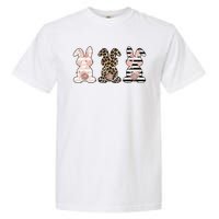 Three Floral Stylish Bunnies Garment-Dyed Heavyweight T-Shirt