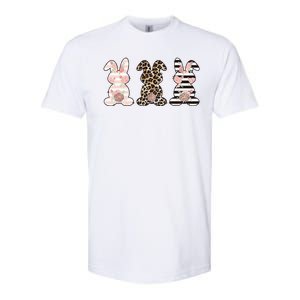 Three Floral Stylish Bunnies Softstyle CVC T-Shirt