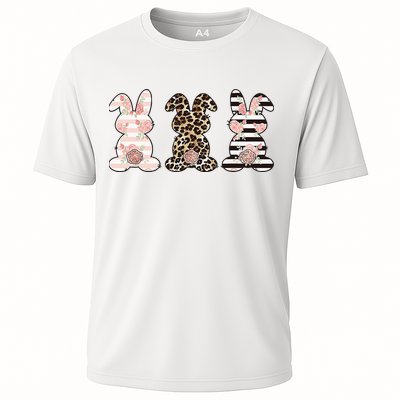 Three Floral Stylish Bunnies Performance Shirt