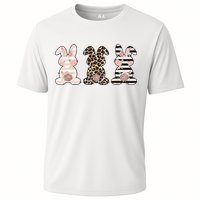 Three Floral Stylish Bunnies Cooling Performance Crew T-Shirt