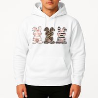 Three Floral Stylish Bunnies Hoodie
