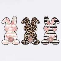 Three Floral Stylish Bunnies Hoodie