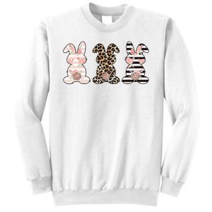 Three Floral Stylish Bunnies Sweatshirt