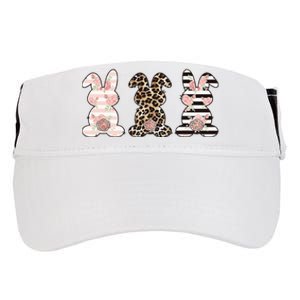 Three Floral Stylish Bunnies Adult Drive Performance Visor