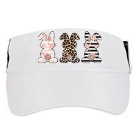 Three Floral Stylish Bunnies Adult Drive Performance Visor