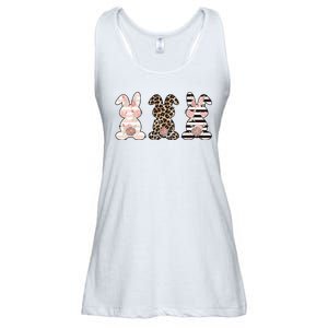 Three Floral Stylish Bunnies Ladies Essential Flowy Tank