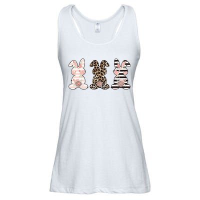 Three Floral Stylish Bunnies Ladies Essential Flowy Tank