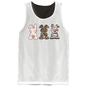 Three Floral Stylish Bunnies Mesh Reversible Basketball Jersey Tank