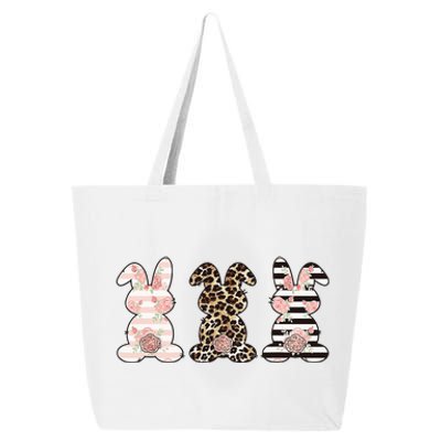 Three Floral Stylish Bunnies 25L Jumbo Tote