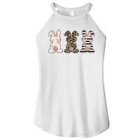 Three Floral Stylish Bunnies Women's Perfect Tri Rocker Tank