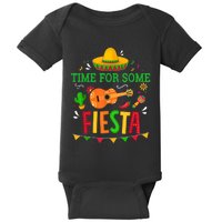 Time For Some Fiesta For Mexican Cinco De Mayo Costume Party Baby Bodysuit