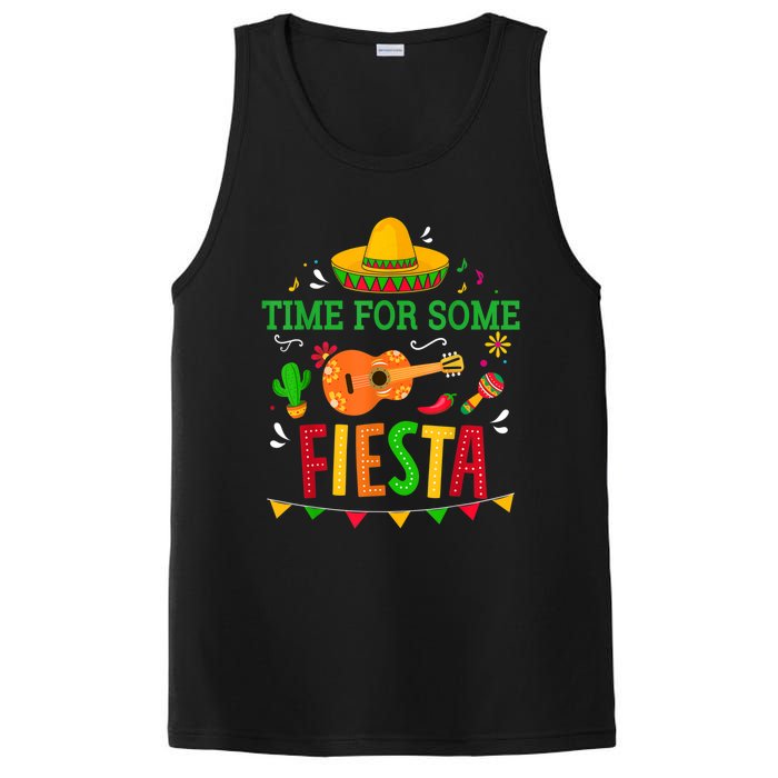 Time For Some Fiesta For Mexican Cinco De Mayo Costume Party PosiCharge Competitor Tank