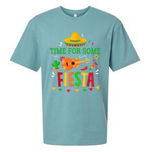 Time For Some Fiesta For Mexican Cinco De Mayo Costume Party Sueded Cloud Jersey T-Shirt