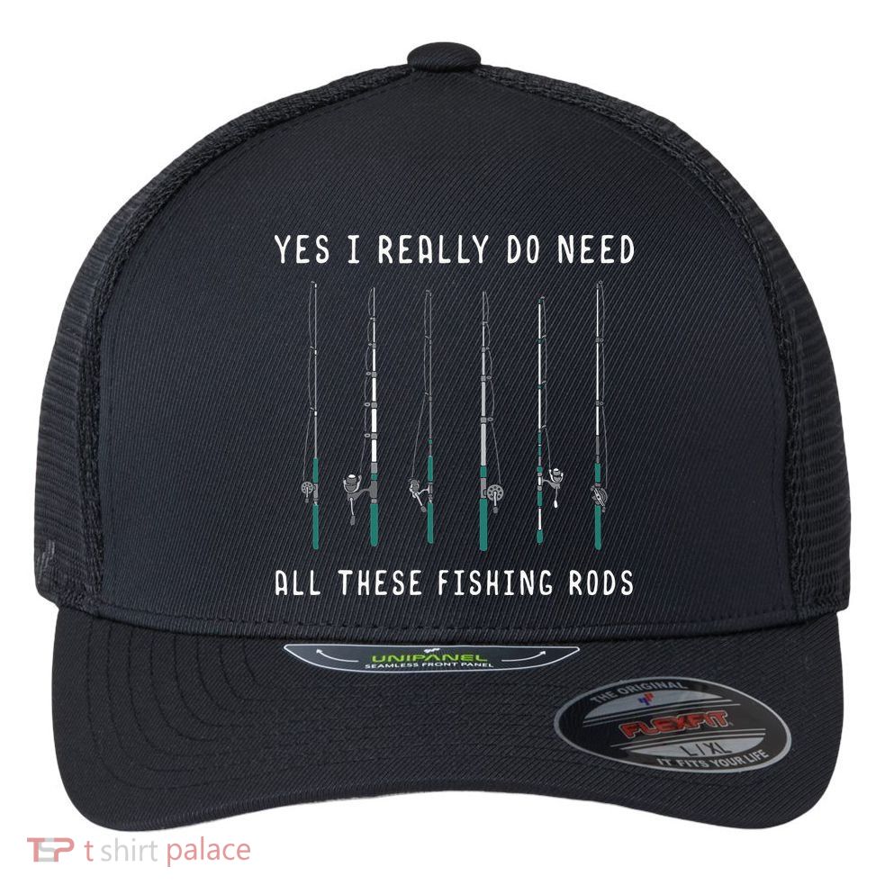Trout Fishing Steelhead Rainbow Trout Whisperer Flexfit Unipanel Trucker Cap