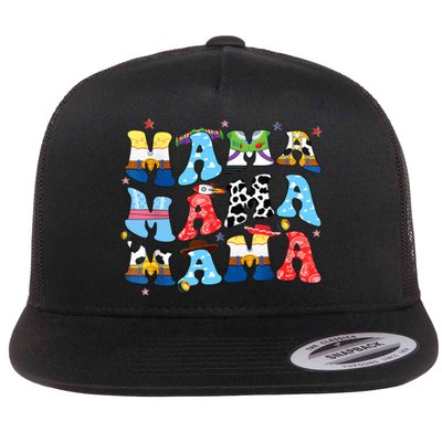 Toy Funny Story Mama Boy Mom MotherS Day Flat Bill Trucker Hat