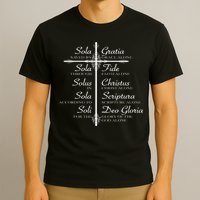 The Five Solas Cute Christian Movement T-Shirt