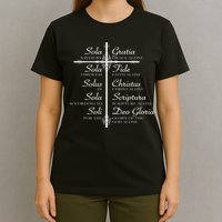 The Five Solas Cute Christian Movement T-Shirt