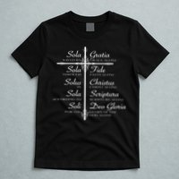 The Five Solas Cute Christian Movement T-Shirt