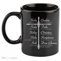 The Five Solas Cute Christian Movement 11oz C Handle Ceramic Mug