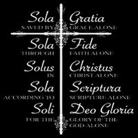 The Five Solas Cute Christian Movement Drawstring Bag