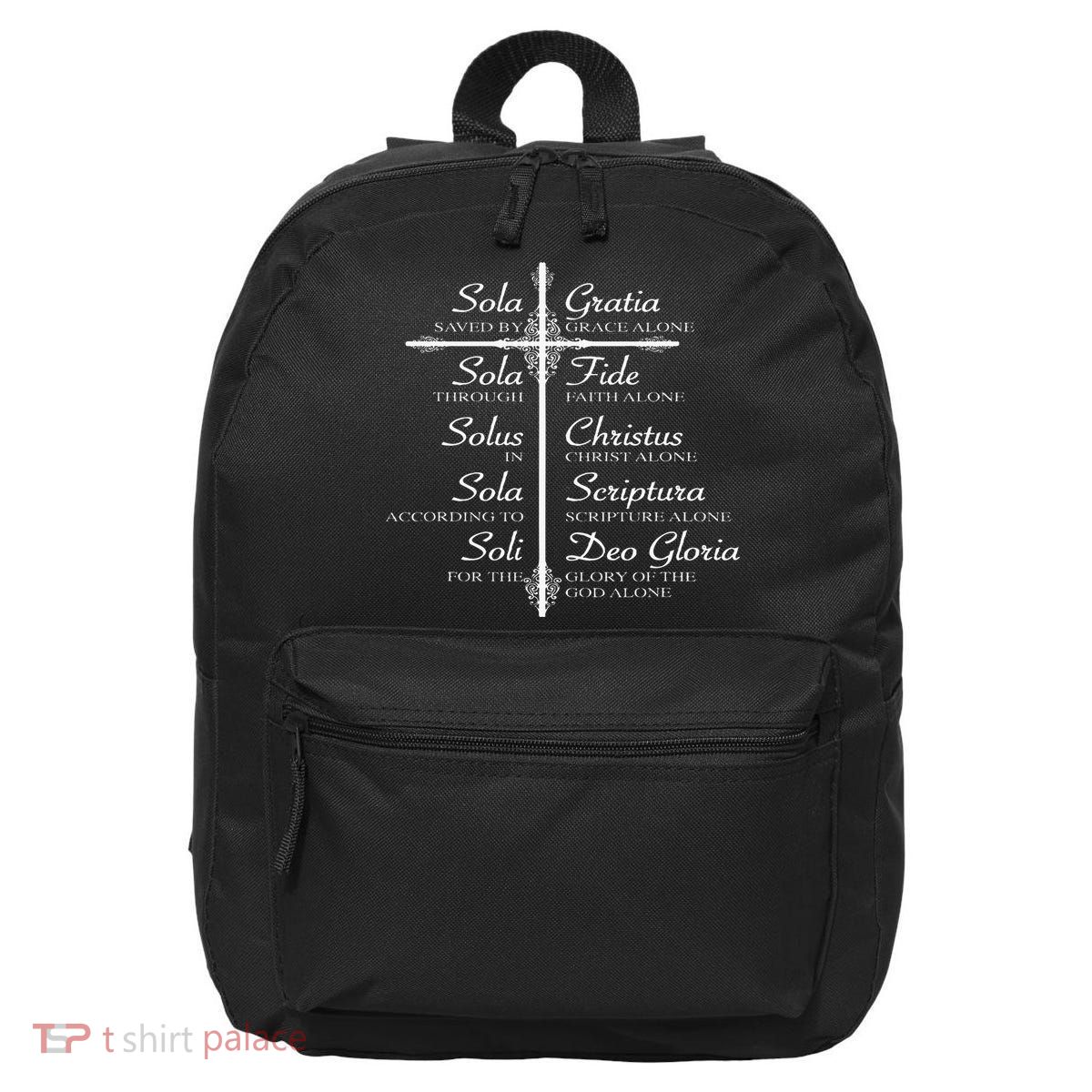 The Five Solas Cute Christian Movement 16 in Basic Backpack