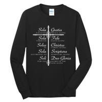 The Five Solas Cute Christian Movement Tall Long Sleeve T-Shirt