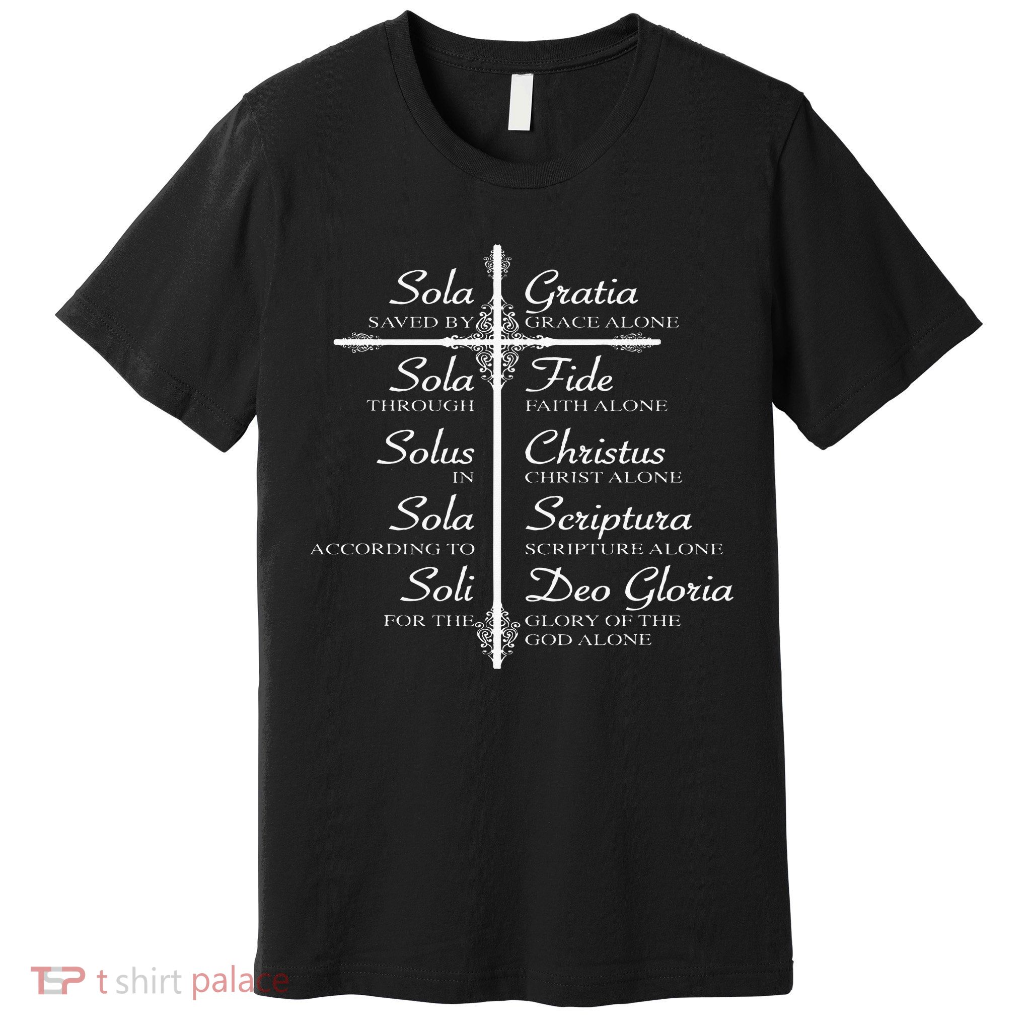The Five Solas Cute Christian Movement Premium T-Shirt