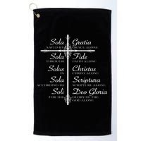 The Five Solas Cute Christian Movement Golf Towel