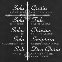 The Five Solas Cute Christian Movement Golf Towel