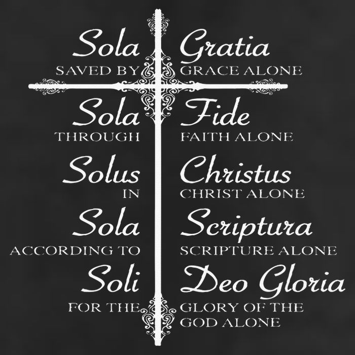 The Five Solas Cute Christian Movement Golf Towel